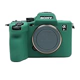 SIUTATDSH カメラカバー シリコンケース 適用 Sony ソニー A7V A7M5 ILCE-7 Mark 5 A7R5 A7R M5 シリコンカバー カメラケース 撮影ケース ライナーケース カメラホルダー、耐震・耐衝撃・便携·三脚設置でき、電池交換でき (グリーン)