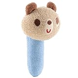 シシュノン がらがら ニギニギ ステック クマ 日本製 10cm ブルー
