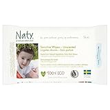 Naty by Nature Eco Wipes Unscented 56 per pack by Nature