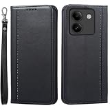 Xiaomi POCO M7 Pro 5G ケース 手帳型 シャオミ POCO M7 Pro 5G 通用 SIMフリー POCOM7Pro5G ストラップケース pocom7pro 5g 手帳カバー pocom7 pro 5g カバー ストラップ付きケース 耐衝撃 手帳 適用 Cobeimisr CASE マグネット ストラップ カード スマホケース ブラック