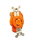 Leviton 2310-IG 20 Amp, 125 Volt, Flush Mounting Locking Receptacle, Industrial Grade, Isolated Grou