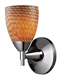 Elk 10150/1PC-C Celina 1-Light Sconce In Polished Chrome with Coco Glass [並行輸入品]
