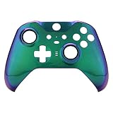 eXtremeRate Sakura ピンクソフトタッチグリップフェイスプレートカバー フロントハウジングシェルケース交換キット Xbox One Eliteシリーズ2コントローラーモデル1797用 サムスティックアクセントリング付属