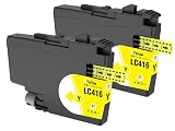 【フクタマ】 LC416Y イエロー×2本 ブラザー(Brother)用 互換インク カートリッジ brother 用 プリンター インクカートリッジ LC416 対応機種 MFC-J4440N MFC-J4540N MFC-J4940DN DCP-J4143N MFC-J4443N MFC-J4543N DCP-J4140N (イエロー×2本)