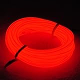TopYart Neon LED Light Glow EL Wire Battery Pack String Strip Rope Tube Car Dance Party + Controller