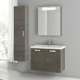 Nameeks cp54 ACF 30 "壁マウントVanity Set with木製キャビネット、セラミックTop with、 ACF CP54-637509929916