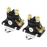 VOWAGH 2個セット 12V トリム ソレノイド スターター ティルト トリム ポンプ リレー ソレノイド フィット Mercruiser 89-94318 89-846070 89-96158 89-96158T