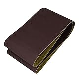 uxcell サンディングベルト サンドペーパー 2個入り ダークブラウン 砥粒 1520x200mm 600グリット