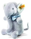 Steiff Eli elephant, grey/blue Baby Plush by Steiff [並行輸入品]