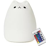 子供カラフルな夜ライトランプ動物Sensitiveタップカラーコントロールとリモートタイミング設定Control 2モデル7色変更Cute Cartoon形状Made byスーパーソフトBPAフリーシ