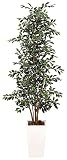 TREE-ex/観葉植物 造花 光触媒 EX.ガジュマルタワー180cm 斑入り 122A52026