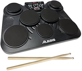 Alesis ポータブル電子ドラムキット コーチ機能搭載 フットペダル・ドラムスティック付き CompactKit7