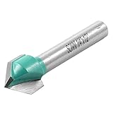 uxcell　45mm　 90度 ダブル刃溝　切り　　Vタイプ　6.35mm x 12.7mm