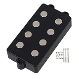 Yibuy 黑 BIG BASS GUITAR 4弦 ハムバッカーピックアップ 楽器用 セラミック
