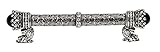 Carpe Diem Hardware 6523-9C-Ox Crowning Glory Queen Penelope O.C. Pull with Swarovski Crystals and S
