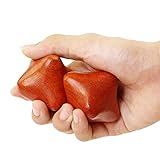 Rimikuru ストレッチボール 六角 木製 ツボ押し グッズ セット エクササイズ トレーニング 木 (2個セット)