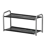 IKEA(イケア) LUSTIFIK 00160932 帽子/靴用ラック, シルバーカラー/ブラック