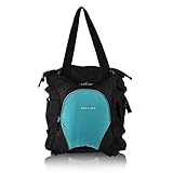 Obersee Innsbruck Diaper Bag Tote with Detachable Cooler, Black/Turquoise by Obersee [並行輸入品]
