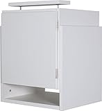 選べる5カラー！天井つっぱり上置き 幅 45cmX奥行39cm 天井高226cm～265cm対応(ホワイト)