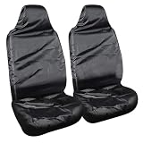 2枚セットシートカバー 車用 カーシートカバー 前席用 シート保護 Suv/軽/普通車用 車 座席 カバー 汎用 取付簡単 伸縮性 ブラック 運転席 助手席 車用 シート カバー収納袋付き