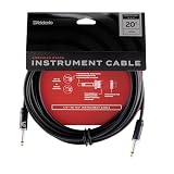 D'Addario ダダリオ シールドケーブル (ギターシールド) American Stage Instrument Cable PW-AMSG-20 (6.1m S-S) 【国内正規品】