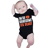 ハロウィンジャンプスーツ服、Franterdベビー男の子女の子パンプキン半袖ロンパース 6-12M ブラック Franterd-200