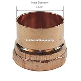 Libra Supply DWV Wrought銅メスアダプタC X F , DWV銅圧力パイプ継手配管供給 1-1/2'' LS-D2205C