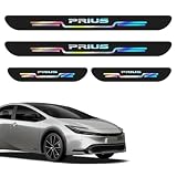GOODGOODCAR 2026最新デザイン プリウス30系/40系/50系/60系~全シリーズ対応 サイドステップガード グラデーション光沢仕様 サイドステップ 専用ロゴ 雰囲気変わり 傷防止・塗装保護 ひっかき傷 傷隠し 耐久性・耐摩耗性 一体感 外装アクセサリー 超強粘着・跡残らず 最新アップグレード 簡単装着 4点セット