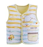 【SEBLES】 ベビー 赤ちゃん キュート コットン ベスト パジャマ 寝巻 全16種 サイズ 70cm 80cm 90cm 100cm クロスセット (Ｆタイプ,80)