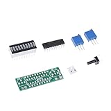 Baoblaze バッテリー　電源　LED　バー　表示　モジュールキット　10セグメント　 DIY LM3914 キット　全3色 - 赤