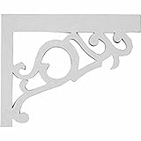 Ekena Millwork SB09X07VI-R 8 3/4 inch W x 7 1/8 inch H x 3/4 inch D Victorian Stair Brackets, Right,