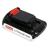 Flylinktech 20-Volt Max 2.0Ah Black & Decker Battery Replacement for LBXR2020-OPE LB20 LBX20 LBXR20 