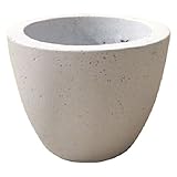 軽量コンクリート製植木鉢 フォリオ エッグ ホワイト 23cm 【2個入り】 生活用品 インテリア 雑貨 花 ガーデニング プランター top1-ds-1705268-ah [簡素パッケージ品]
