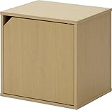 『 扉付きキューブボックス 』【IT】【tm】ナチュラル(#9870284) 幅34.5×高さ34.5×奥行29.5cm