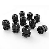 URBEST ® 10個ブラックプラスチック防水ケーブル腺m20 X 1.5