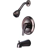 Olympia Faucets P-2300CS-ORB Single Handle Pressure Balance Tub/Shower Set, Oil Rubbed Bronze Finish