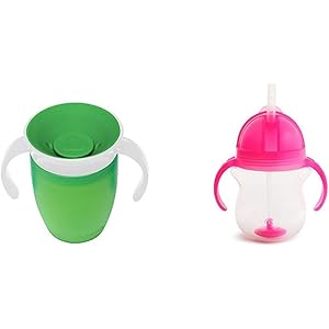 【セット買い】マンチキン(munchkin) ベビー用 マグ こぼれない ハンドル/ふた 付き コップ 6カ月から 上手…