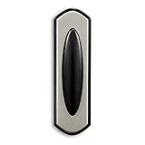Heath Zenith SL-6203-BK Wireless Battery Operated Push Button, Black and Satin Nickel Finish [並行輸入品]