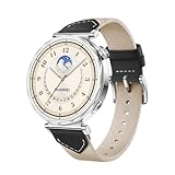 [Etsbaocy] Huawei Watch GT 5 41mm/Huawei Watch GT 4 41mm 対応 バンド 換えバンド 替えベルト レザーナイロン製 編組ストラップ 調節可能 交換用ストラップ Huawei Watch GT 5 41mm/Huawei Watch GT 4 41mm 用ベルト- ブラック/ホワイト