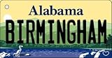 Smart Blonde KC-9985 Birmingham Alabama Background Novelty44; Metal Key Chain