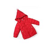 Kayiyasu カイヤス キッズダウンコート 子供ダウンジャケット 女の子中綿コート 子どもダウンコート ガールズ フード付きダウンジャケット 厚手 ロング丈 021-cyfz-011-1(90cm