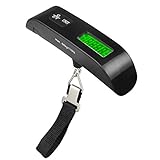 Hostweigh 旅行用はかり デジタルはかり ラゲッジスケール 吊りはかり スーツケース はかり 荷物計り デジタル 計量器 ラゲッジチェッカー ハンギングスケール 重量チェック 風袋引き機能付 