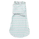 Summer Infant サマーインファント SwaddleMe スワドルミー おくるみ ラップサックWrap Sack Sサイズ Lサイズ （サイズ：S/M、カラー：Teal Grey Chevr