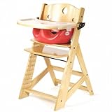 Keekaroo Height Right High Chair, Infant Insert and Tray Combo, Natural/Cherry by Keekaroo [並行輸入品]
