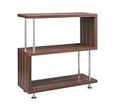 モダン ディスプレイラック (Ruler) ショートタイプ (ブラウン)