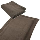リヴェール タオルシーツ シングル エジプト綿100% シーツ フラットシーツ 150×250cm (ブラウン)