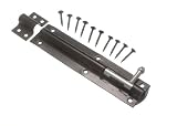 ゲートShedラッチタワーボルトスライドロック150 mmブラック+ Fixings ( Pack of 2 )