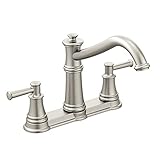 Moen 7250SRS Belfield TWO-HANDLE High Arc Kitchen Faucet, Spot Resist Stainless by Moen