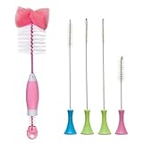 Munchkin The Big Bottle Brush & Cleaning Brush Set, Pink by Munchkin [並行輸入品]