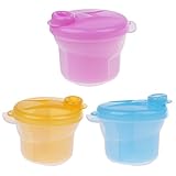 Dovewill 3個　赤ちゃん　キッチン　3セクション　ミルクボックス　収納ケース　弁当箱　離乳食保存　安全